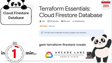 Terraform Essentials: Cloud Firestore Database | #qwiklabs | Google Lab Solution 2025 | #terraform
