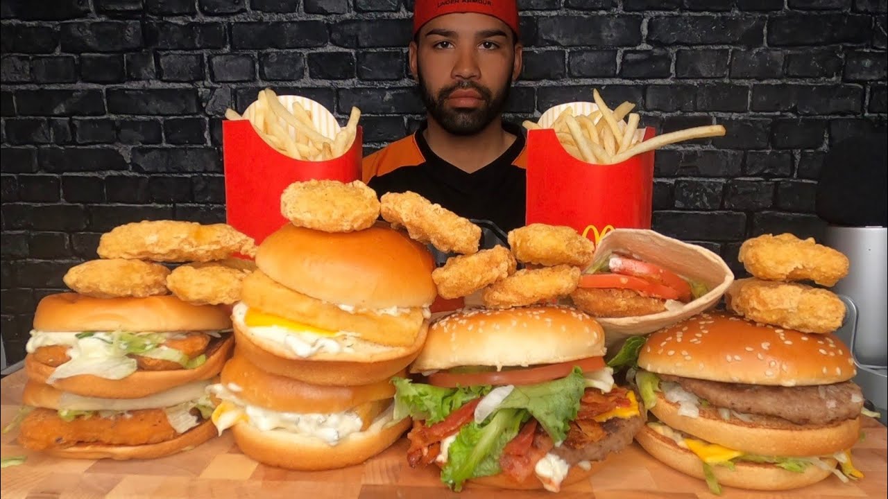 (ASMR) MCDONALD'S MUKBANG