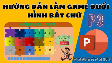 HƯỚNG DẪN TẠO RA TRÒ CHƠI ĐUỔI HÌNH BẮT CHỮ TRÊN POWERPOINT - PHẦN 3