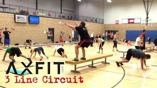 3 Line Circuit Workout - Group Training Ideas