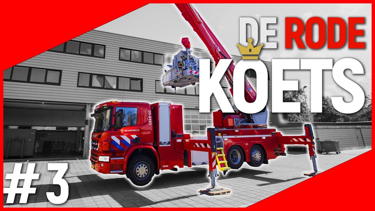 De Rode Koets #3 | Sky high met onze Scania hoogwerker | Brandweervloggers Rick & Richard