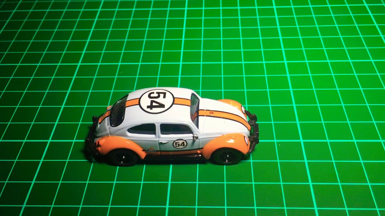 Miniature Greenlight 1/18 - Volkswagen Coccinelle Gulf #54 (12994), Occasion