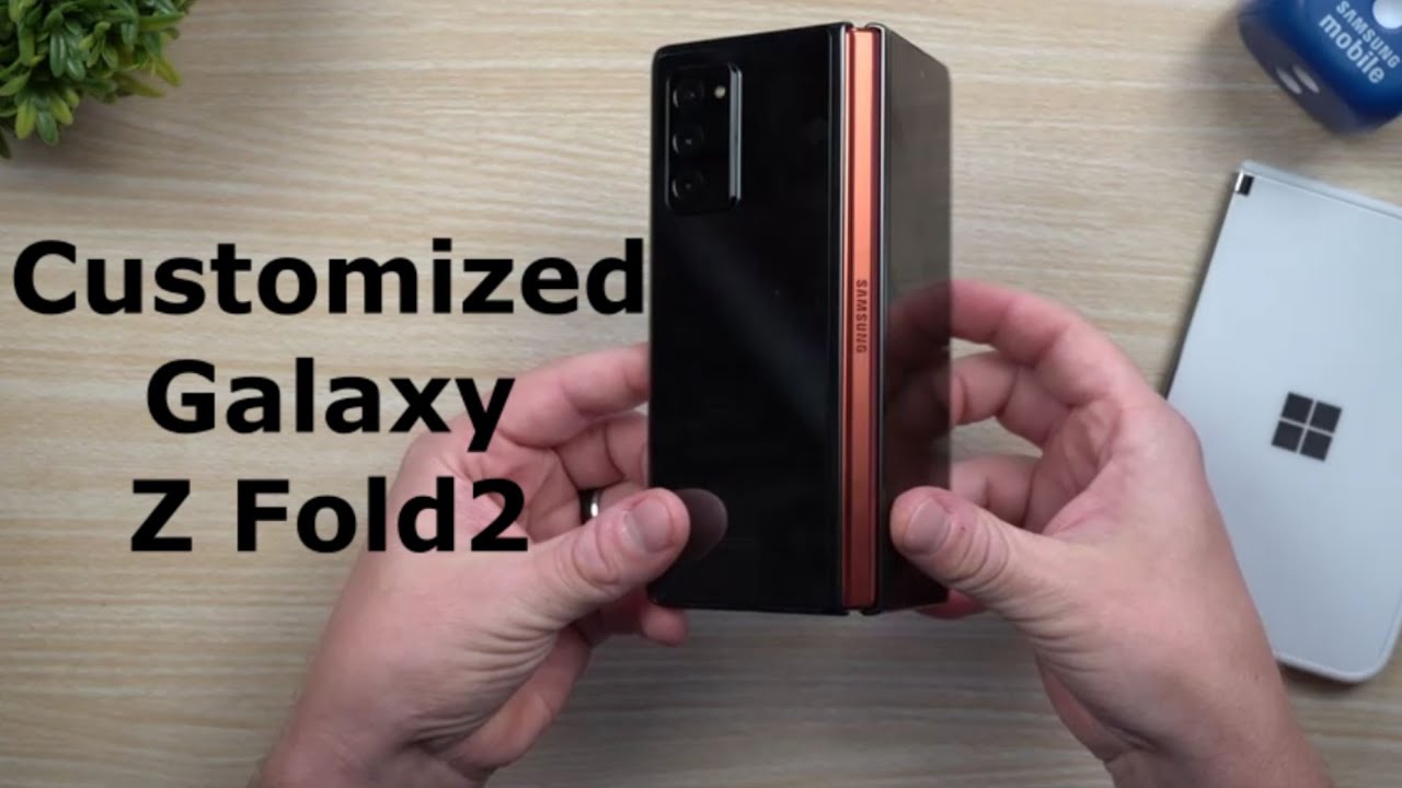 Unboxing CUSTOMIZED Galaxy Z Fold2 - Metallic Red Hinge - YouTube