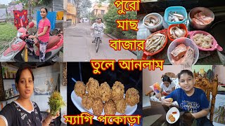 আজ তোজোর আবদারে ম্যাগি 🍜পকোড়া 🧆  বানালাম 😋 বহুদিন পর আজ সাইকেল 🚲 চালালাম # Bangla Vlog