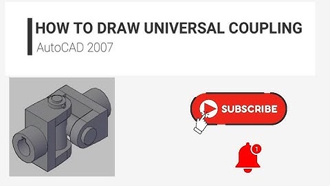 How to draw Universal coupling using AutoCAD - CIM practical #autocad #design #coupling #trending