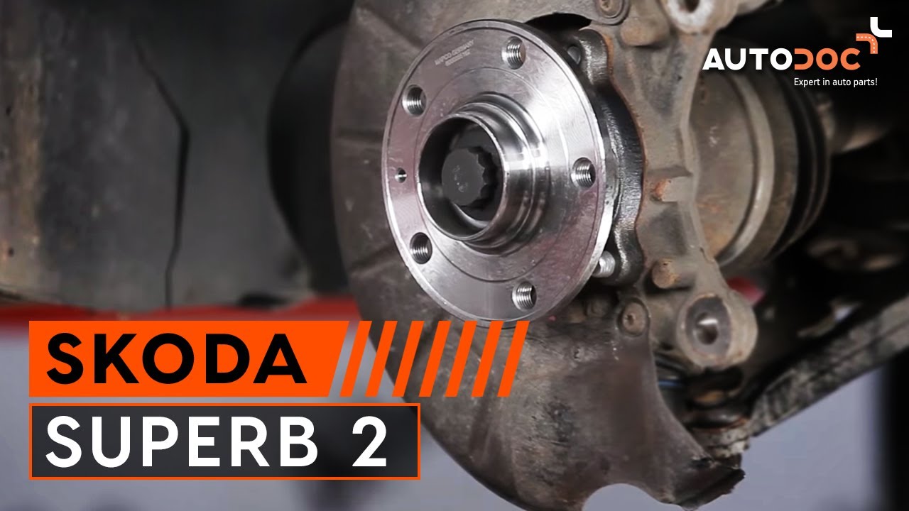 Cómo cambiar el cojinete delantero del cubo en SKODA