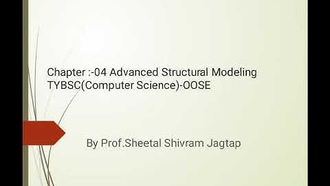 Chapter-4 Advanced Structural Modeling