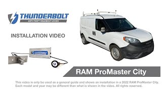 RAM ProMaster City Installation