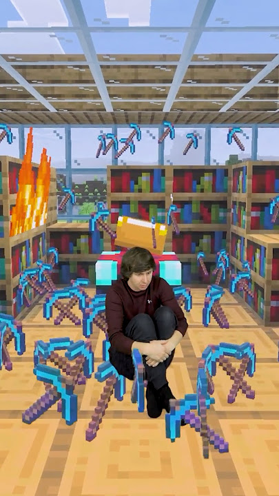 When you can't get the enchantment you want in Minecraft