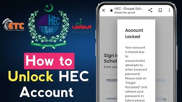 HEC Account Locked Problem Solved | Your account is locked HEC | Recover HEC locked account