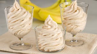 Incredible no-bake, no-flour, no-sugar, no-gelatin dessert! banana cream! in 5 minutes