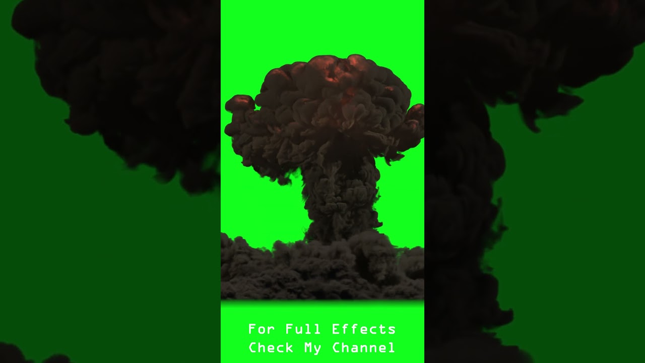 Fire Explosions  Green screen Free  