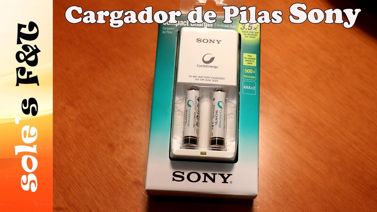 Cargador SONY mas Pilas Recargables Sony - YouTube