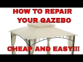 HOW TO FIX YOUR GAZEBO CHEAP AND EASY!!! SUMMER VERANDA GAZEBO REPAIR!!!!! HOW TO FIX YOUR GAZEBO CHEAP AND EASY!!! SUMMER VERANDA GAZEBO REPAIR!!!!!