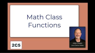 Famous Welcome to Java - 2C5 - Math Class Net Worth