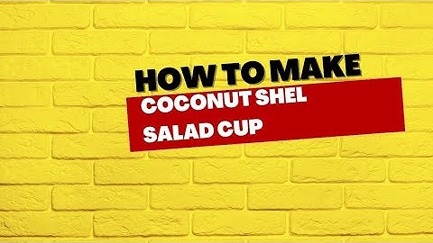 Transforming a Coconut Shell into a Stylish Cup