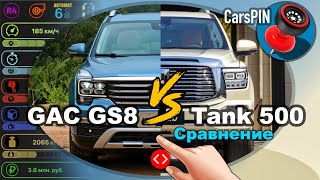 Сравнение автомобилей: 2016 GAC GS8 VS 2022 Tank 500