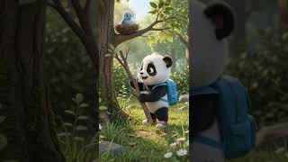 Baby Panda Saves a Little Bird 🐼🐦❤️ | Heartwarming Kids Story | Mumu TV #Shorts