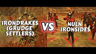 Who Will Win? Irondrakes (Grudge Settlers) or Nuln Ironsides in Warhammer Total War 3!