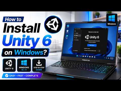 How to Install Unity 6 on Windows 10 & 11 | Complete Guide