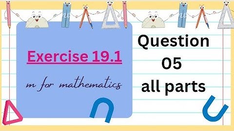 Class 10 New Maths book Ex:19.1 question 05 all parts #class10maths #mathsnewbook #mathssindhboard