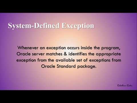 PLSQL tutorial  Introduction to PLSQL exception Handling in Oracle Database By Manish Sharma
