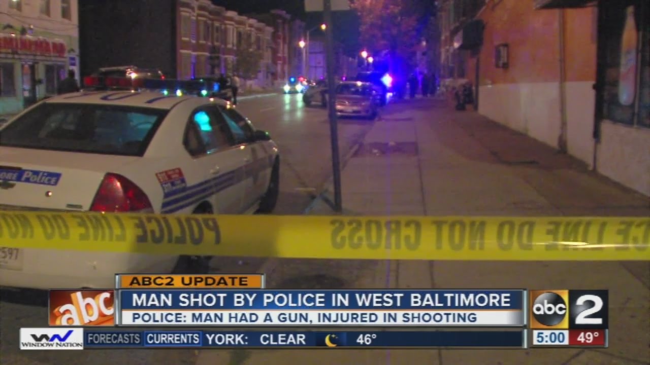 Man shot by police in Baltimore was armed with a gun, police say - YouTube