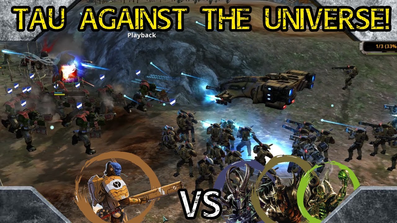 Dawn of War Definitive Edition: 3 Ranked 1 v 1s - Tau vs Dark Eldar, Necrons, Orks