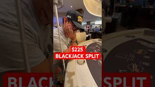 $225 turns into a split! #gamble #gambling #casino #lasvegas #blackjack