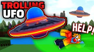 Build A Boat Funny Moments Roblox Ufo Kidnap Trolling Tutorial