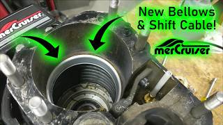 U-Joint Bellows, Exhaust Bellow, Shift Cable Bellows -- Mercruiser Gimbal Ring Replacement Ep 6