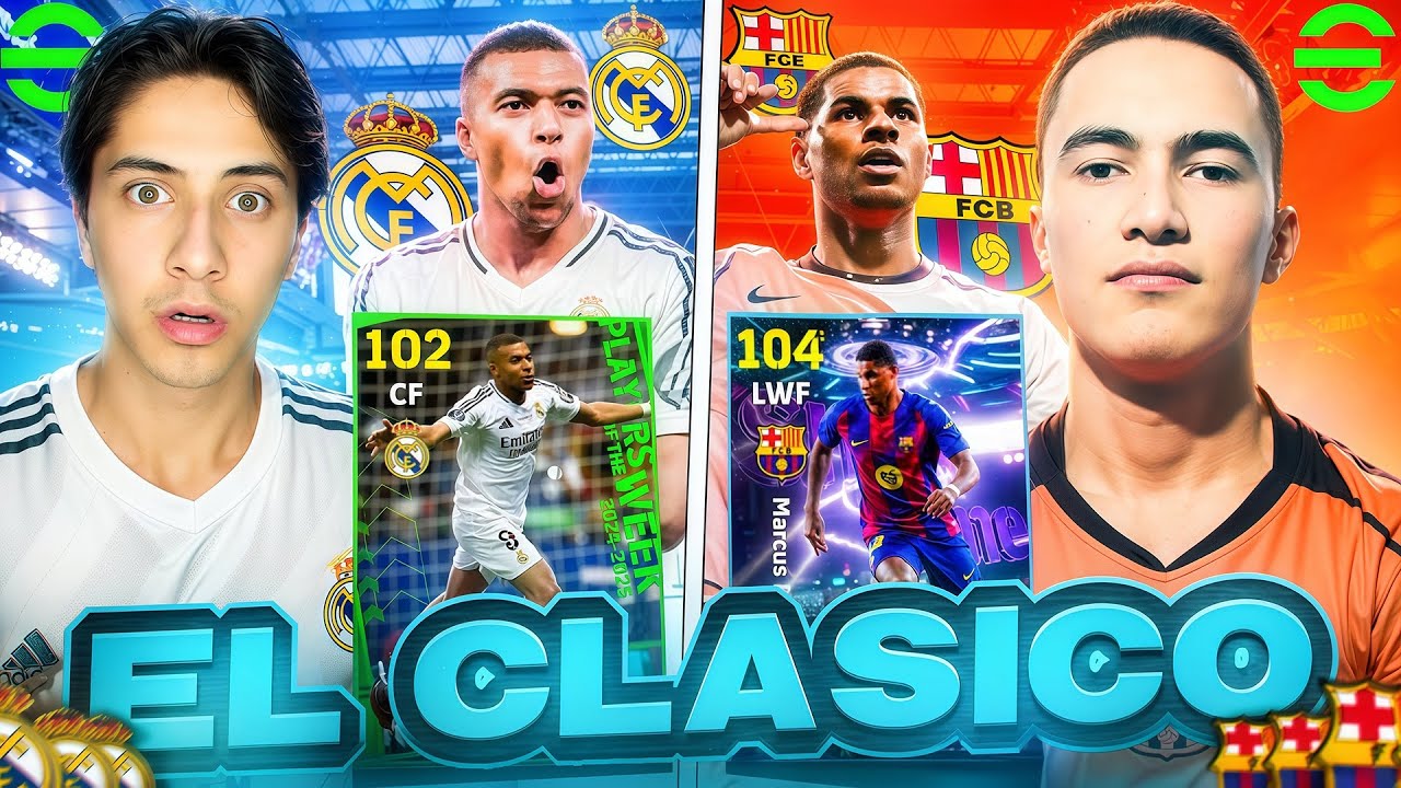 EL⚔️CLASICO | REAL MADRID VS BARCELONA | MR.PESSER VS EFMANHD | SUPER MATCH🥶