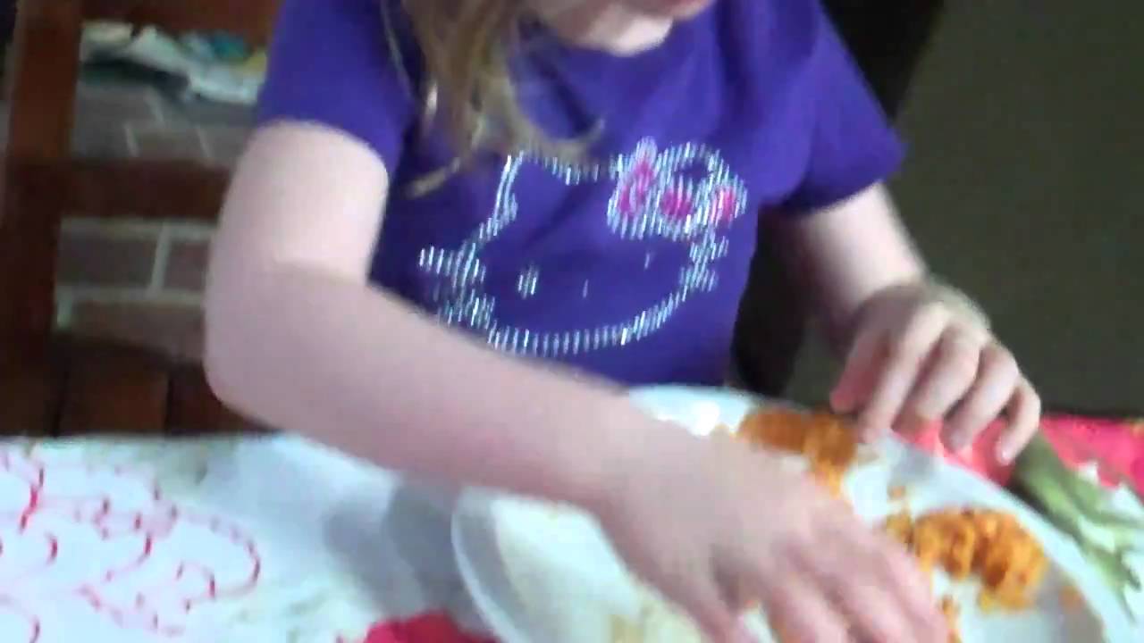 Eliza eats Yams successfully YouTube