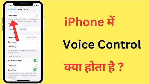 What is Voice Control in iPhone?