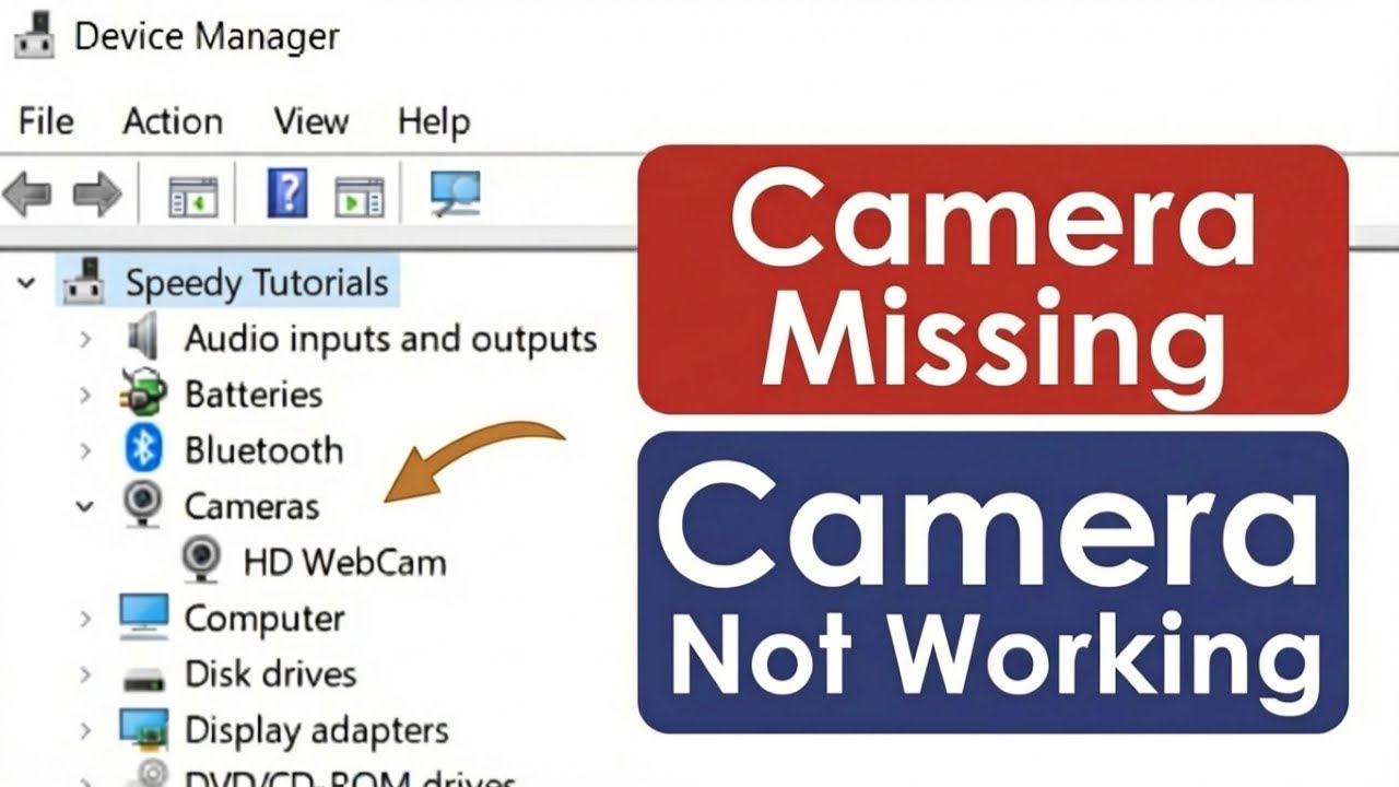 How To Fix Webcam Not Working in Windows (Webcam Camera Not Showing On ...