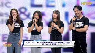 "The 25th Annual Putnam County Spelling Bee" musical cast on Letters and Music (NET25)