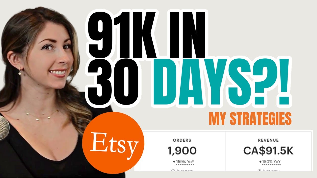How I made 91k in the last 30 days on Etsy?! My Etsy strategies - YouTube
