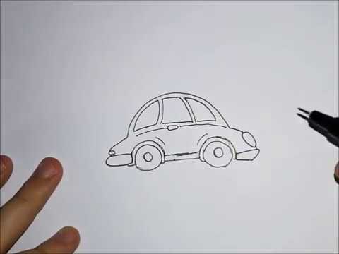 Kako nacrtati Automobil / How to draw an easy cartoon Car