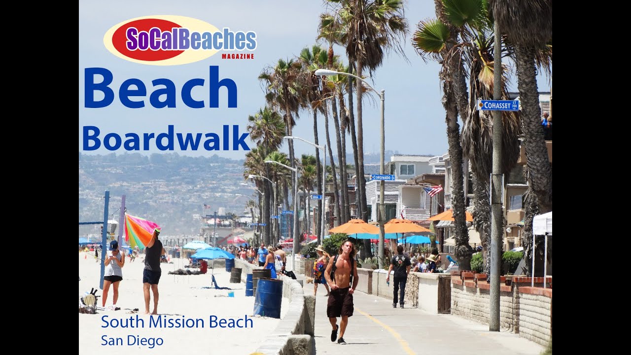 Beach Boardwalk South Mission Beach San Diego Youtube