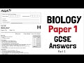 GCSE Biology Paper 1 Exam Questions and Answers Grade 9 Walkthrough 2023