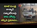 Car belonging former minister Juvvadi Ratnakar Rao overturns, sons escape unhurt