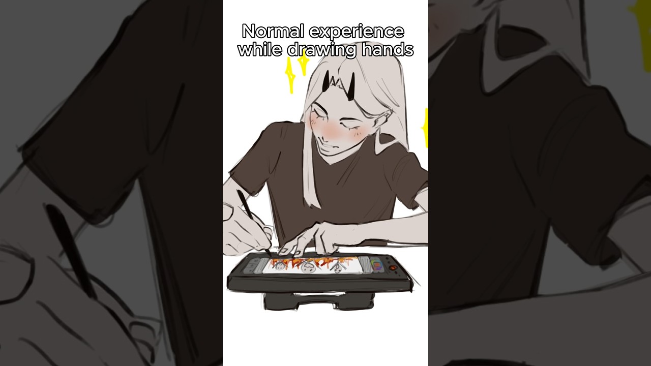 drawing hands? nah hide them im pockets :3 