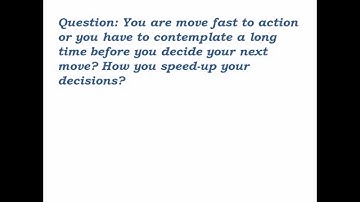 How to Speed Up Your Decisions | Quick Decision Making