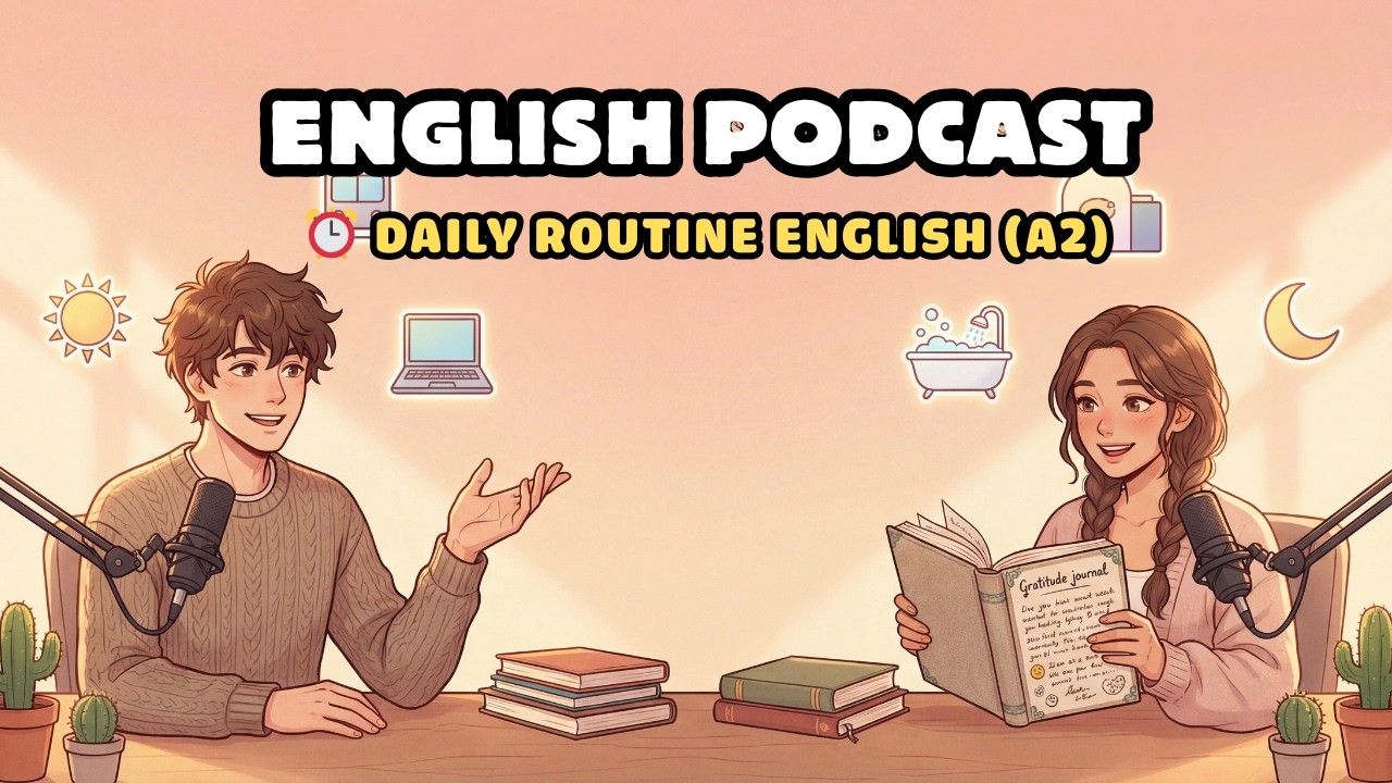 Daily Routine English Conversation | Talk About Your Day in 5 Steps (A2 ...