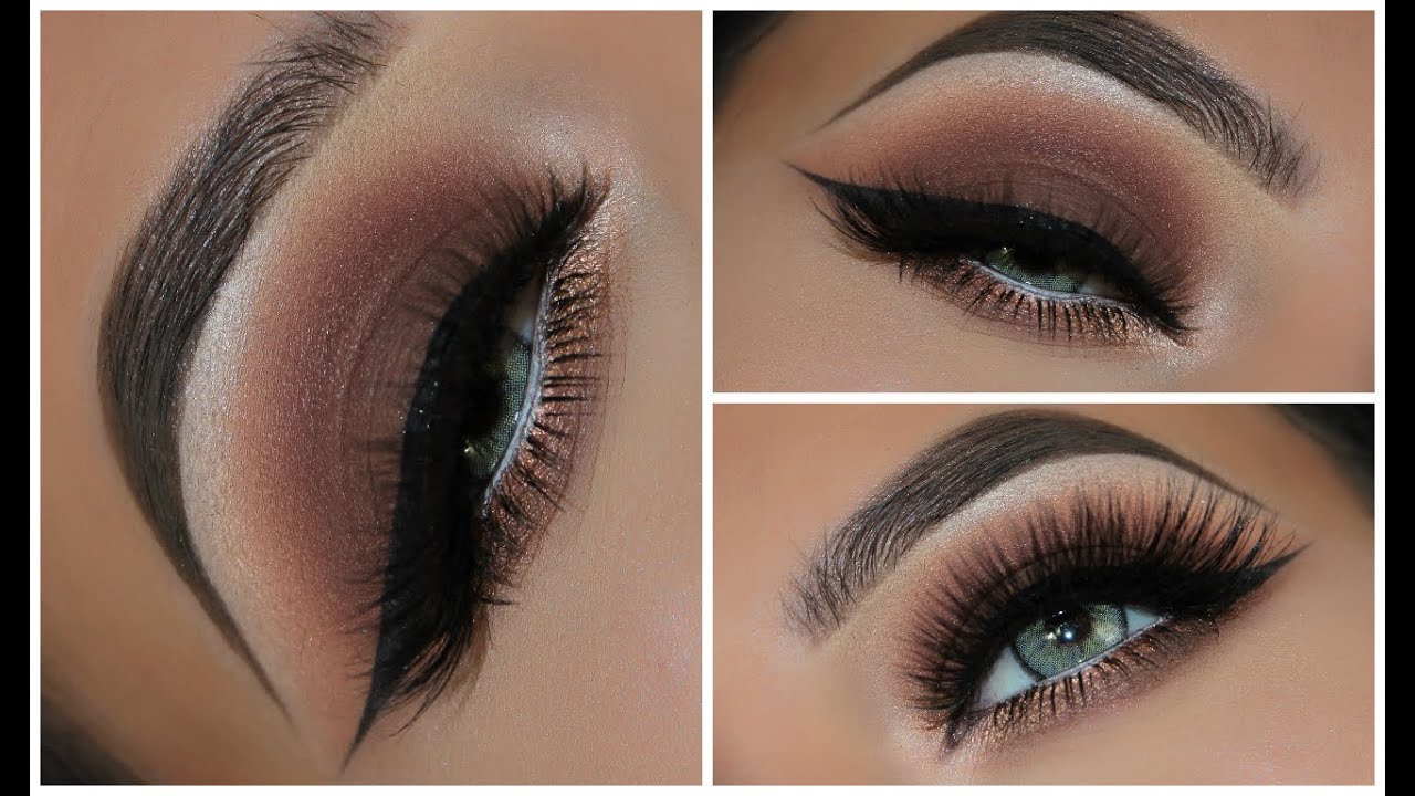 a simple brown smokey eyeshadow look | amys makeup box