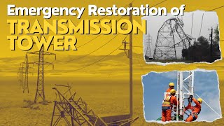 Power Transmission Lines Emergency Restoration System #electri_citi #powergrid #msetcl #gridfailure