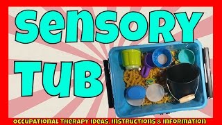 How To: Sensory bins | Pasta | Calming & Regulation
