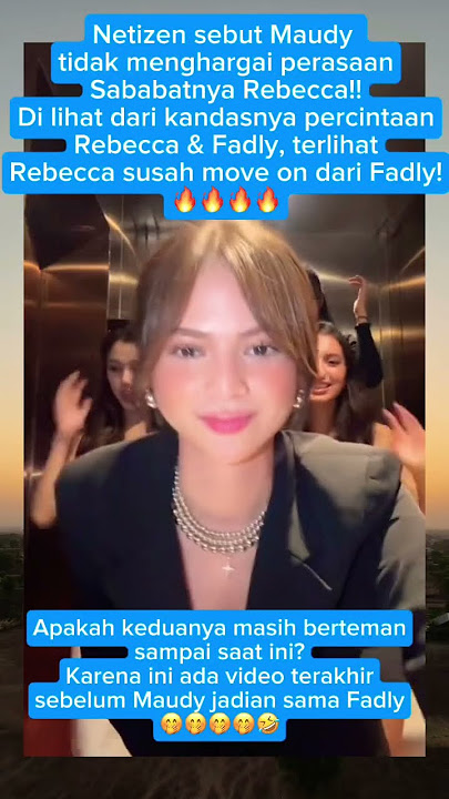 Temen mah temen, tapi klo soal cinta ga ada yang tau yakk!🤭🥰🤣 #rebeccaklopper #fadlyfaisal