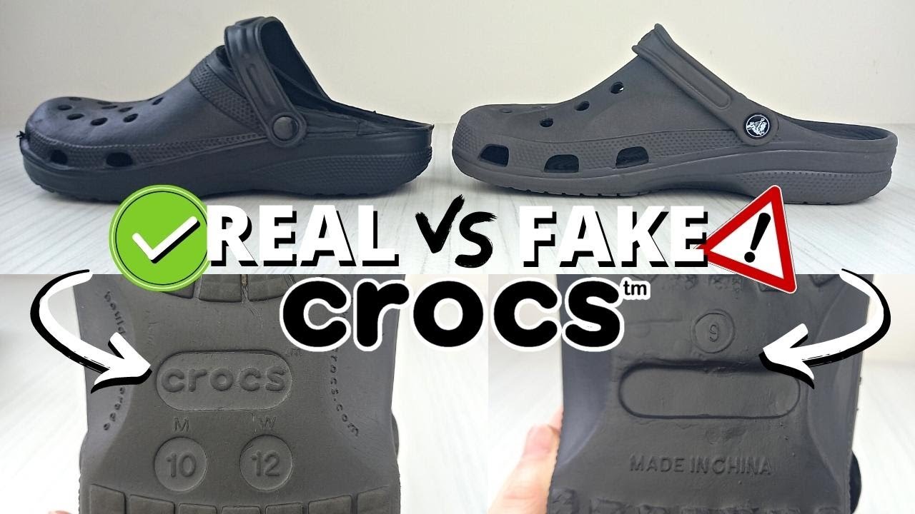 5 Ways To Spot FAKE CROCS Fast: Real vs Fake Crocs - YouTube