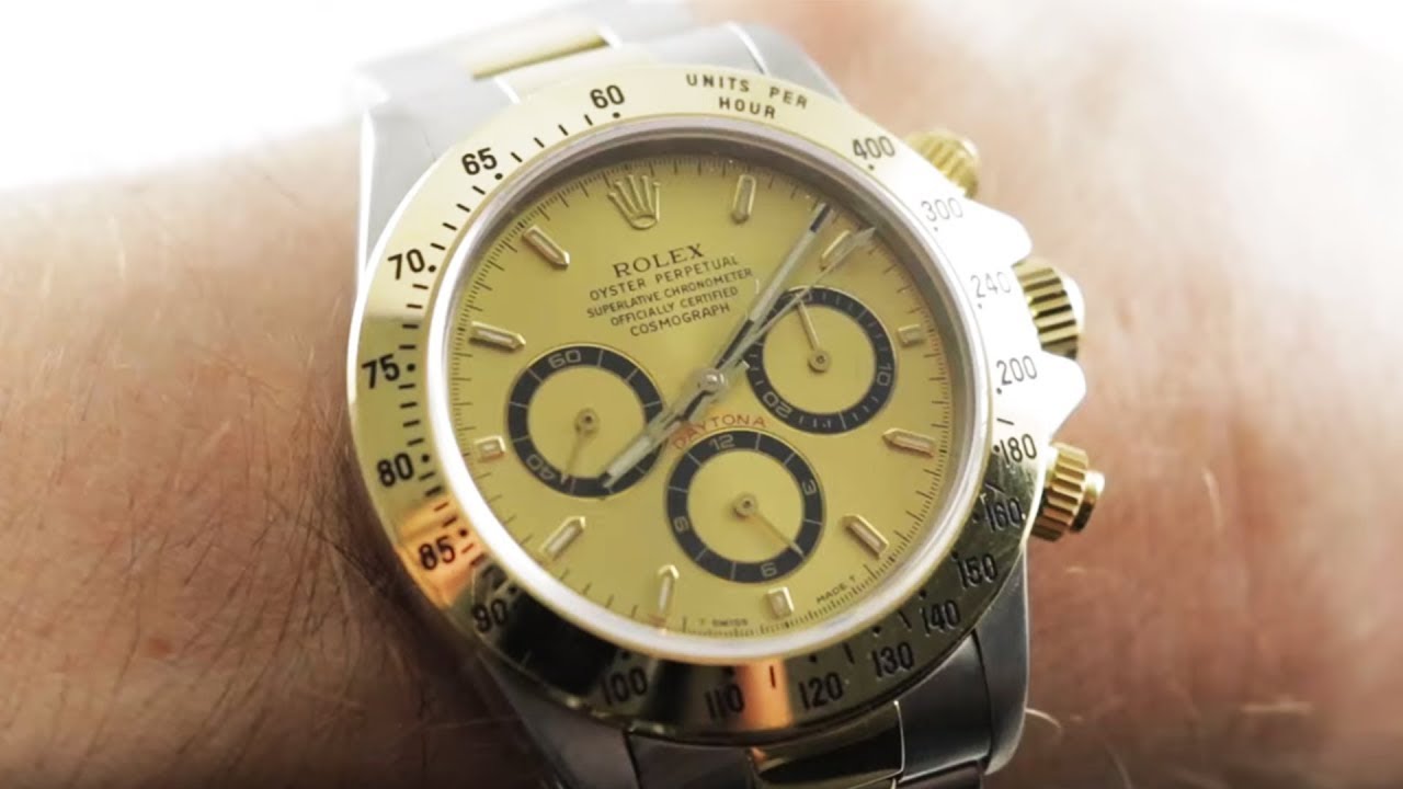 rolex daytona zenith two tone